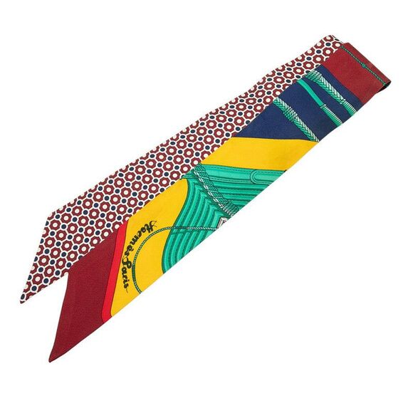 Hermes CLIC CLAC MODERN CANNAGE Silk Scarf